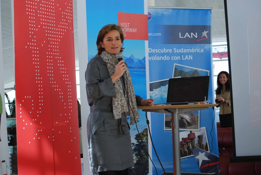 Maria de Pereda de Globally, agencia de promperú en España. Barcelona, abril2011