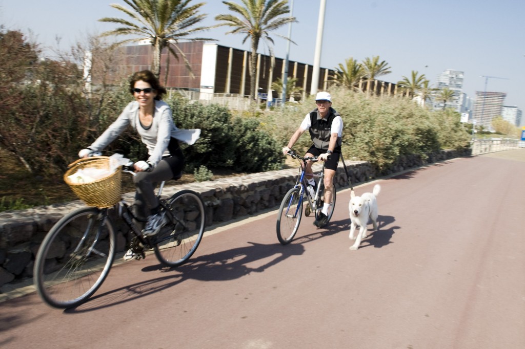 Por Barcelona en bicicleta. Foto cortesía de Jonathan Alonso.