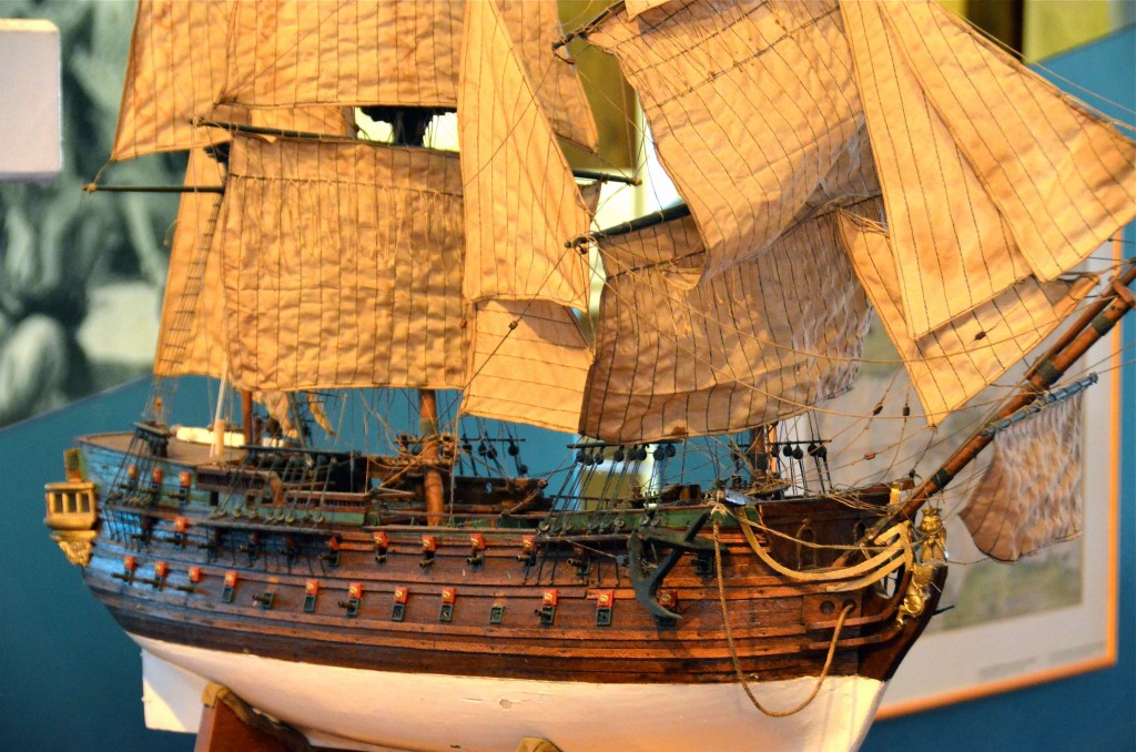 Maqueta de barco en el Museo Marítimo de Willemstad. Curazao. Copyright Hernando Reyes