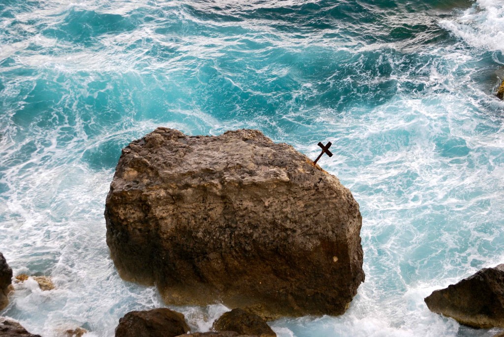 El acantilado de la muerte en las clases con Duncan Zammit. Copyright Hernando Reyes.